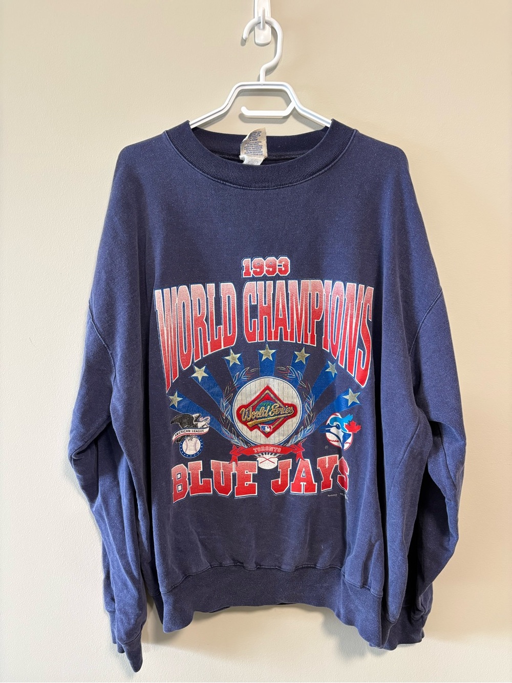 Vintage 1993 Toronto Blue Jays World Series Champions Sweatshirt XLarge